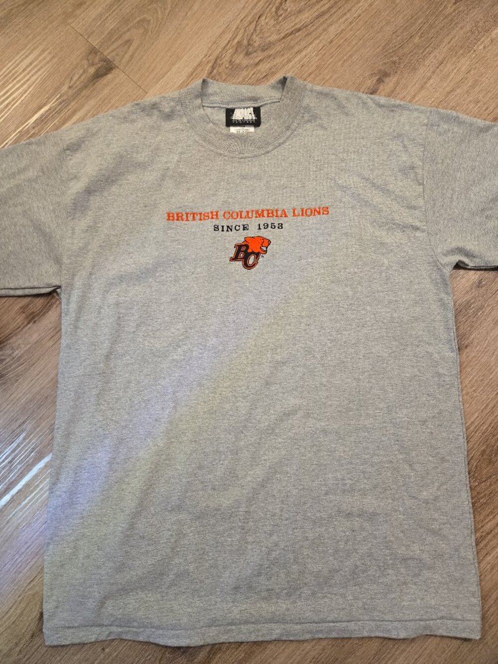 CFL BC Lions Embroidered Short Sleeve T-Shirt Impact Clothing XXL